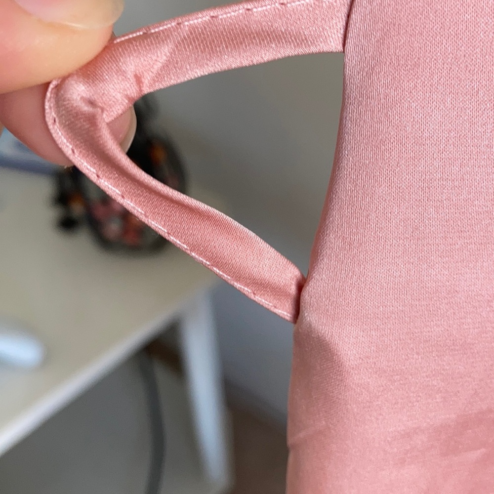 Blush Pink Polyester Robe - Picture 5 of 6